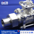 DICO Brand Union Butt Weld 3pc Ball Valve